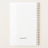 Scottish Thistle Heart Watercolor Planer (Rückseite)