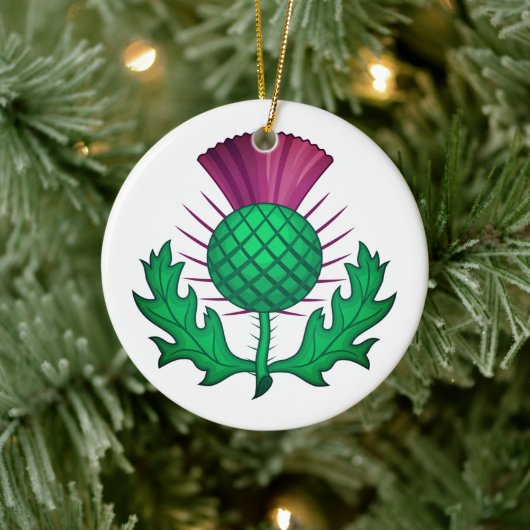 Scottish Thistle Keramik Ornament (Baum)