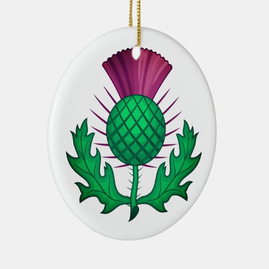 Scottish Thistle Keramik Ornament (Rechts)