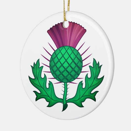 Scottish Thistle Keramik Ornament (Links)