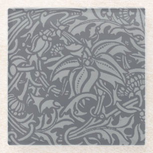 Scottish Thistle Knot William Morris Style Glasuntersetzer
