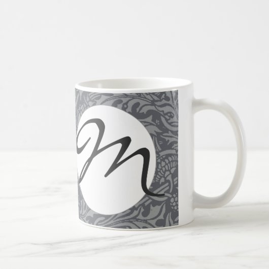 Scottish Thistle Knot William Morris Style Kaffeetasse (Rechts)