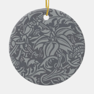 Scottish Thistle Knot William Morris Style Keramik Ornament