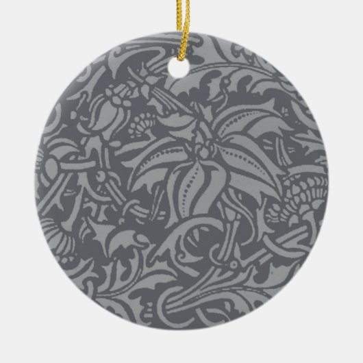 Scottish Thistle Knot William Morris Style Keramik Ornament (Vorne)