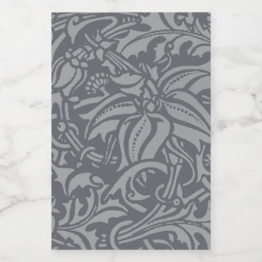 Scottish Thistle Knot William Morris Style Lebensmitteletikett (Einzelnes Label)