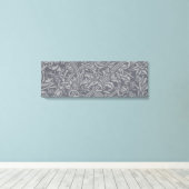 Scottish Thistle Knot William Morris Style Leinwanddruck (Insitu (Holzboden))