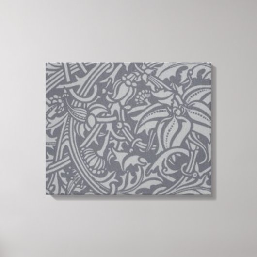 Scottish Thistle Knot William Morris Style Leinwanddruck (Vorderseite)