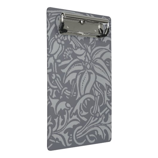 Scottish Thistle Knot William Morris Style Mini Klemmbrett (Schrägansicht)