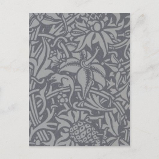 Scottish Thistle Knot William Morris Style Postkarte (Vorderseite)