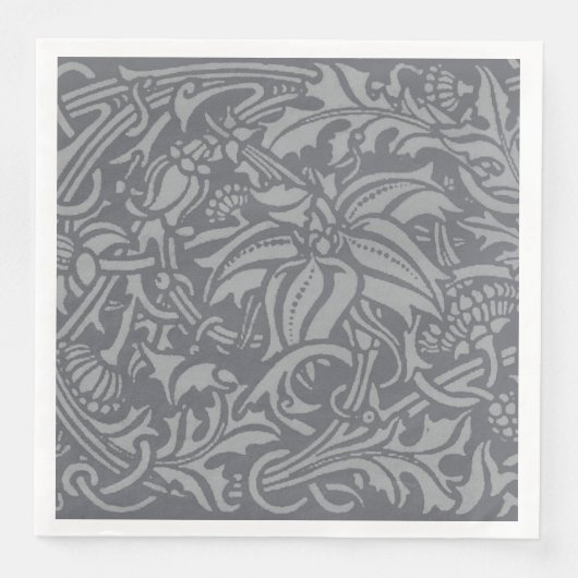 Scottish Thistle Knot William Morris Style Serviette (Vorderseite)