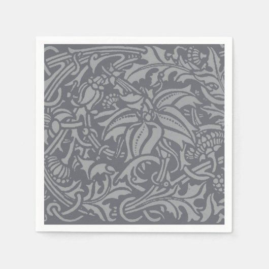 Scottish Thistle Knot William Morris Style Serviette (Vorderseite)