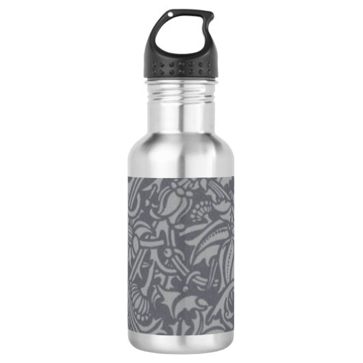 Scottish Thistle Knot William Morris Style Trinkflasche (Vorderseite)
