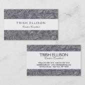 Scottish Thistle Knot William Morris Style Visitenkarte (Vorne/Hinten)