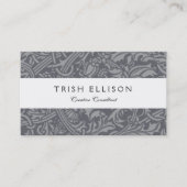 Scottish Thistle Knot William Morris Style Visitenkarte (Vorderseite)