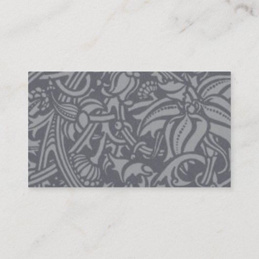 Scottish Thistle Knot William Morris Style Visitenkarte (Rückseite)
