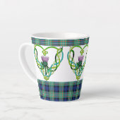 Scottish Thistle Latte Tasse (Linke Ecke)