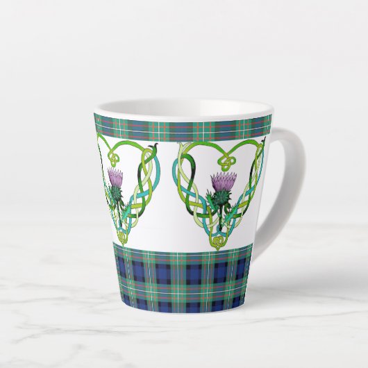 Scottish Thistle Latte Tasse (Rechte Ecke)