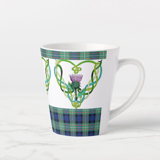 Scottish Thistle Latte Tasse (Rechts)