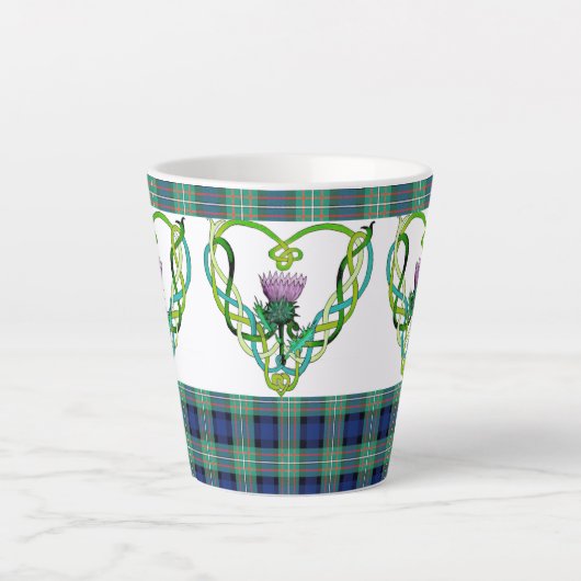 Scottish Thistle Latte Tasse (Vorderseite)