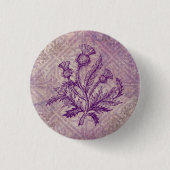 Scottish Thistle Lila Celtic Knot Button (Vorderseite)