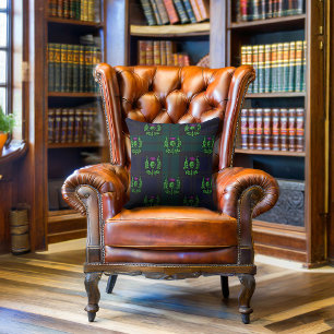 Scottish Thistle on Dark Tartan Custom Monogram Kissen