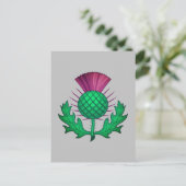 Scottish Thistle Postkarte (Stehend Vorderseite)