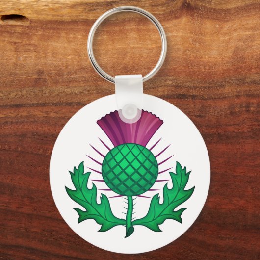 Scottish Thistle Schlüsselanhänger (Rückseite)