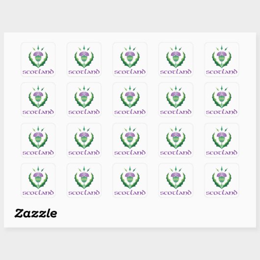 Scottish Thistle Sticker (Blatt)