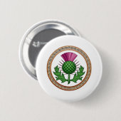 Scottish Thistle Symbol Abzeichen Button (Vorne & Hinten)