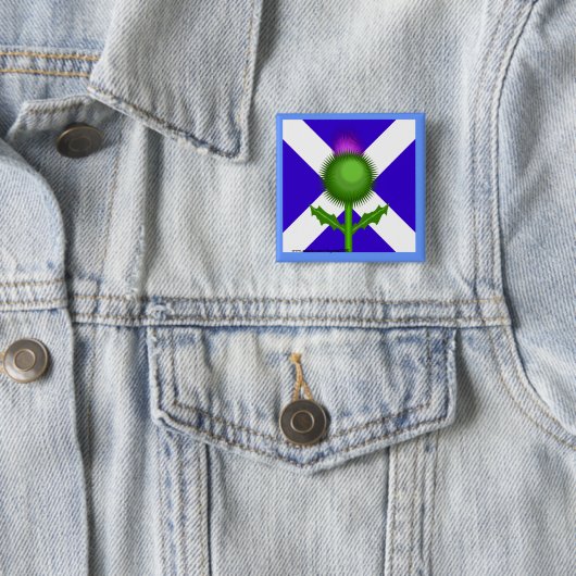 Scottish Thistle und Flag Button (Beispiel)