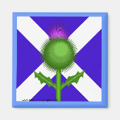 Scottish Thistle und Flag Magnet (Vorne)