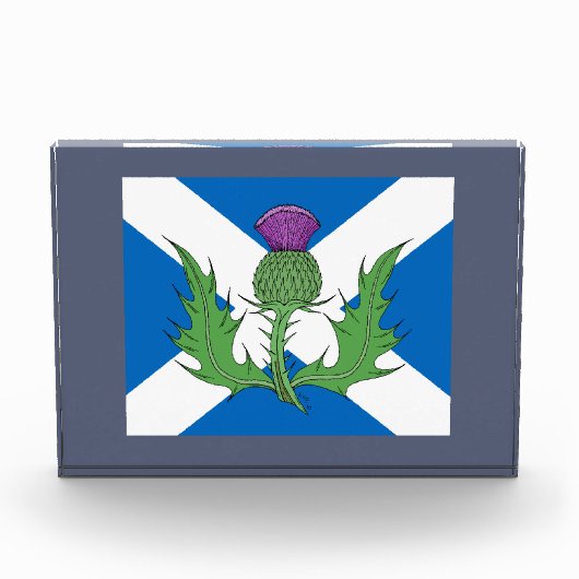 Scottish Thistle und Salreifen Fotoblock (Vorderseite)