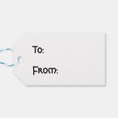 Scottish Thistle und Salreifen Geschenkanhänger (Rückseite Horizontal)