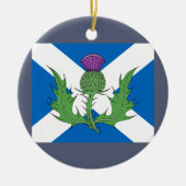 Scottish Thistle und Salreifen Keramikornament (Vorne)