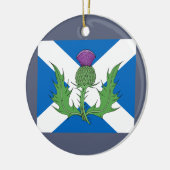 Scottish Thistle und Salreifen Keramikornament (Links)
