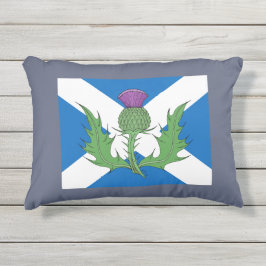 Scottish Thistle und Salreifen Kissen Für Draußen