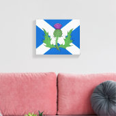 Scottish Thistle und Salreifen Leinwanddruck (Insitu (Wohnzimmer))