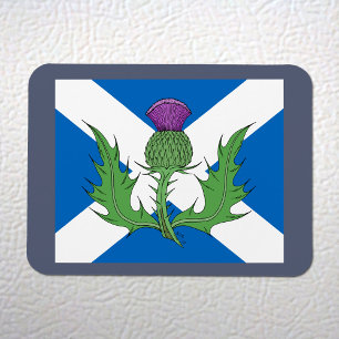 Scottish Thistle und Salreifen Magnet