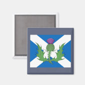 Scottish Thistle und Salreifen Magnet (Vorderseite/Rückseite)