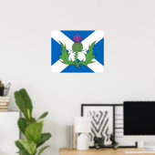 Scottish Thistle und Salreifen Poster (Heimbüro)
