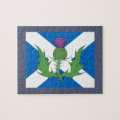 Scottish Thistle und Salreifen Puzzle (Horizontal)
