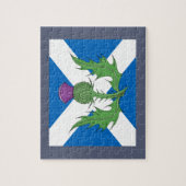 Scottish Thistle und Salreifen Puzzle (Vertikal)