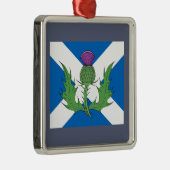 Scottish Thistle und Salreifen Silbernes Ornament (Rechts)