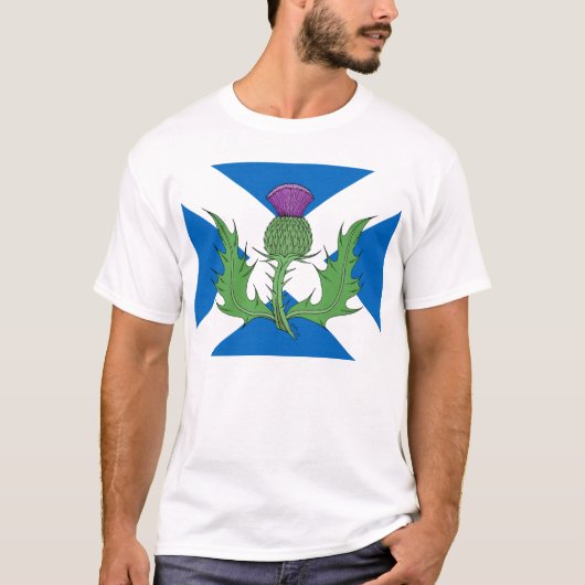 Scottish Thistle und Salreifen T-Shirt (Vorderseite)