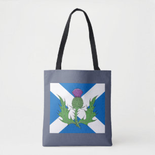 Scottish Thistle und Salreifen Tasche