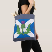 Scottish Thistle und Salreifen Tasche (Von Nahem)