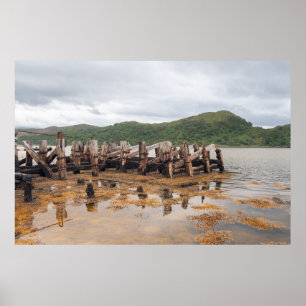 Scottish Timber Pier Poster