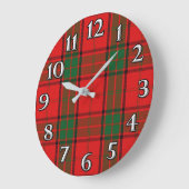 Scottish Time Accents Clan Maxwell Große Wanduhr (Winkel)