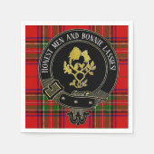 Scottish Toast oder Ihr Text Napkins Serviette (Vorderseite)