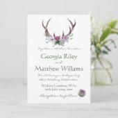 Scottish Tweed Invitation Einladung (Stehend Vorderseite)